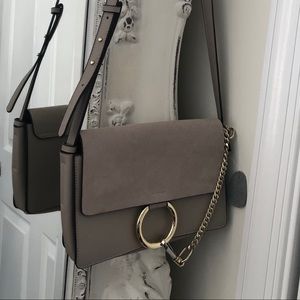 Grey Suede Purse Similar to Faye